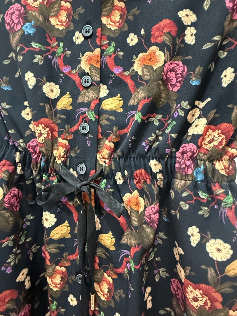 Tuckernuck Baroque Floral Short Sleeve Performance Jersey Alcott Golf Dress - Picture 3 of 6